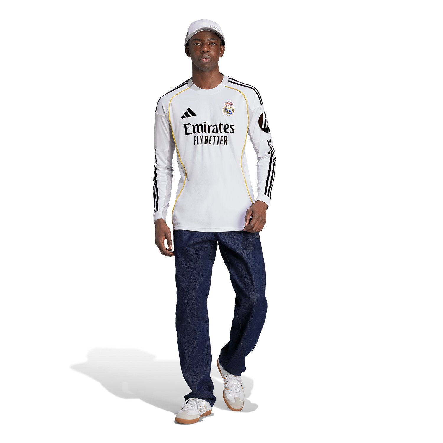 Real Madrid Men's 25/26 Fan Home Long Sleeve Jersey - Image 7