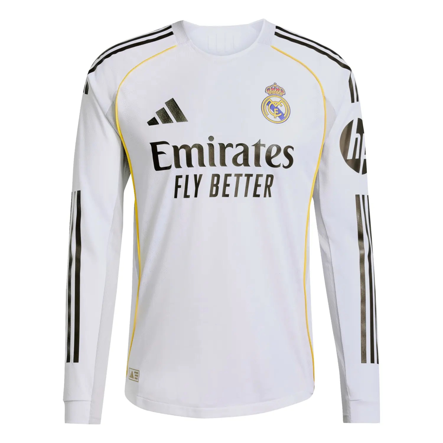 Real Madrid Men's 25/26 Player Home Long Sleeve Jersey