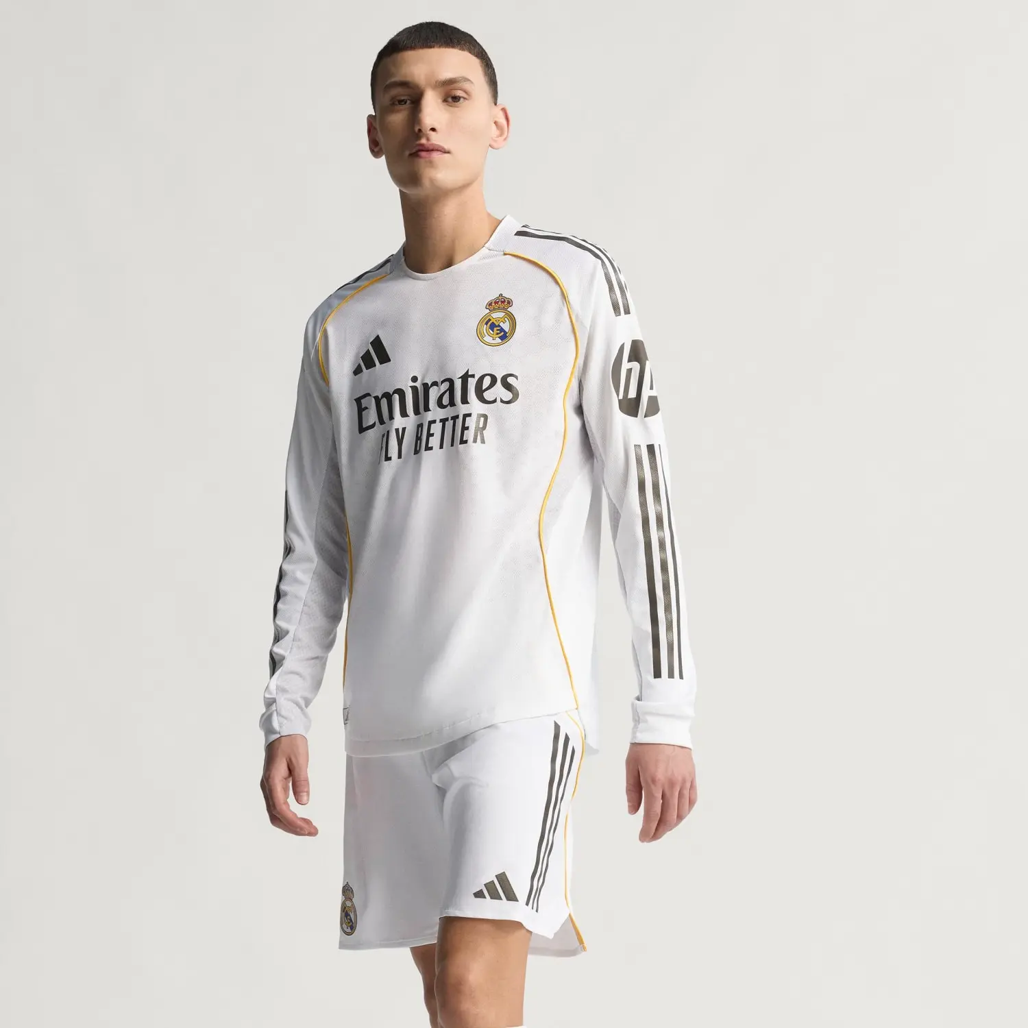 Real Madrid Men's 25/26 Player Home Long Sleeve Jersey - Image 5
