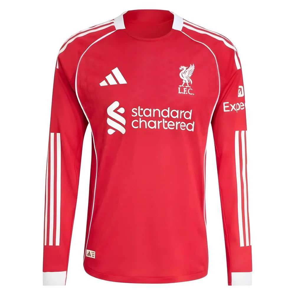 Liverpool Mens 25/26 Player Home Long Sleeve Jersey