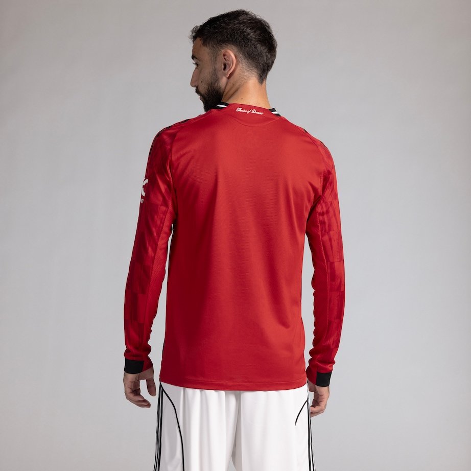 Manchester Unite Men's 25/26 Player Home Long Sleeve Jersey - Image 8