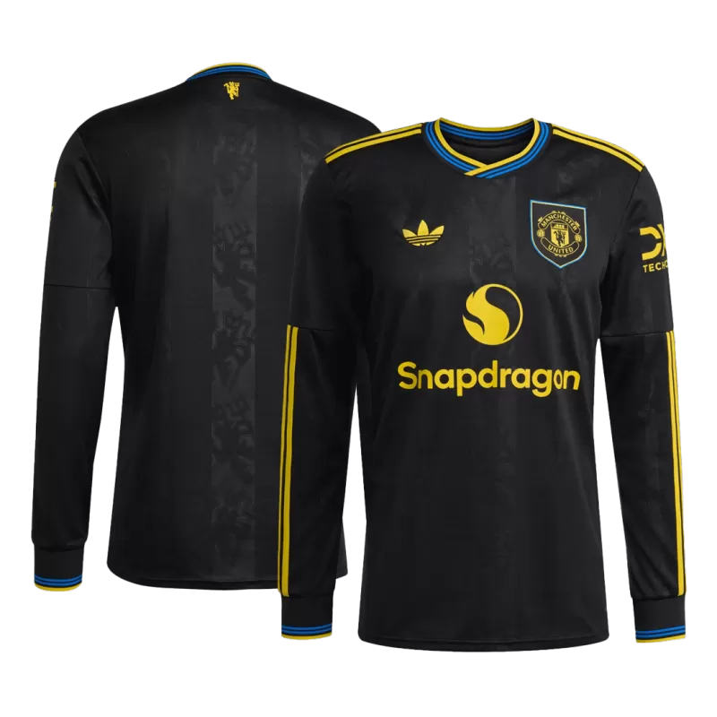 Manchester Unite Men's 25/26 Fan Third Long Sleeve Jersey - Image 3
