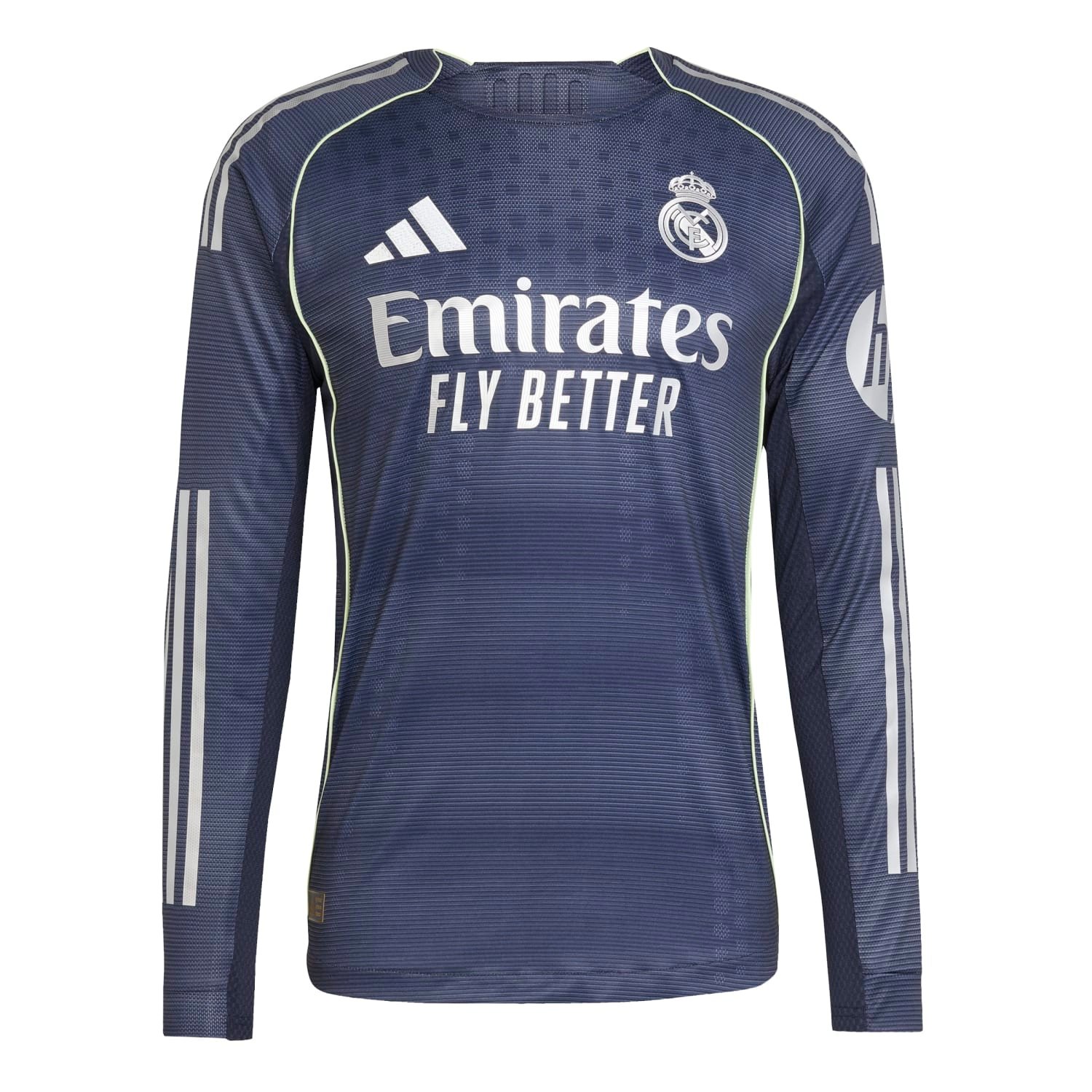 Real Madrid Men's 25/26 Player Away Long Sleeve Jersey