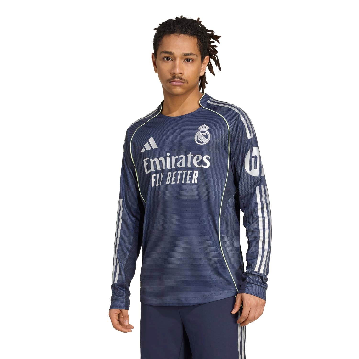 Real Madrid Men's 25/26 Player Away Long Sleeve Jersey - Image 6
