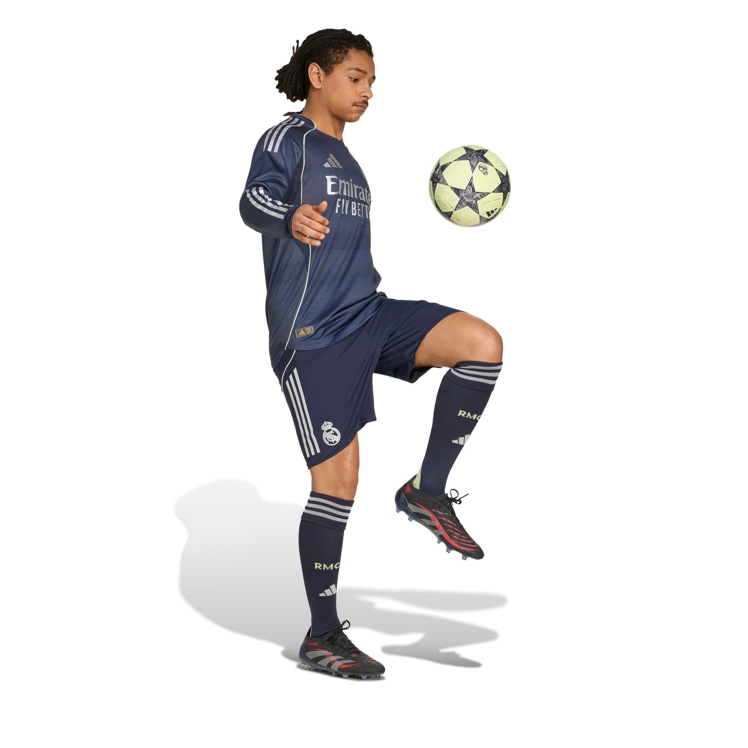 Real Madrid Men's 25/26 Player Away Long Sleeve Jersey - Image 8