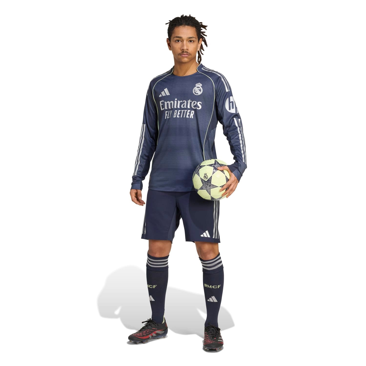 Real Madrid Men's 25/26 Player Away Long Sleeve Jersey - Image 9