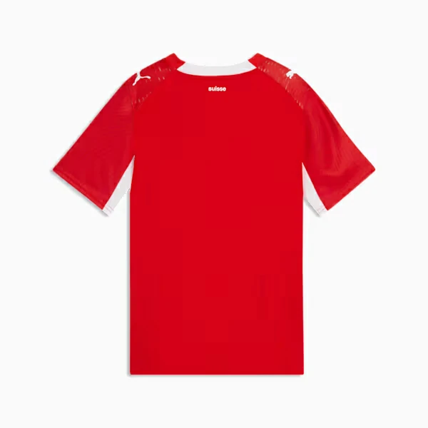 Back of junior Switzerland football shirt youth size for wholesale distribution.