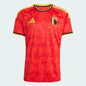 Front of Belgium 2026 World Cup fan version football shirt for wholesale.