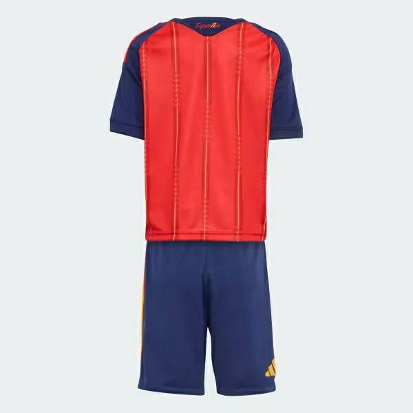 Back of junior Spain football shirt youth size for wholesale distribution.