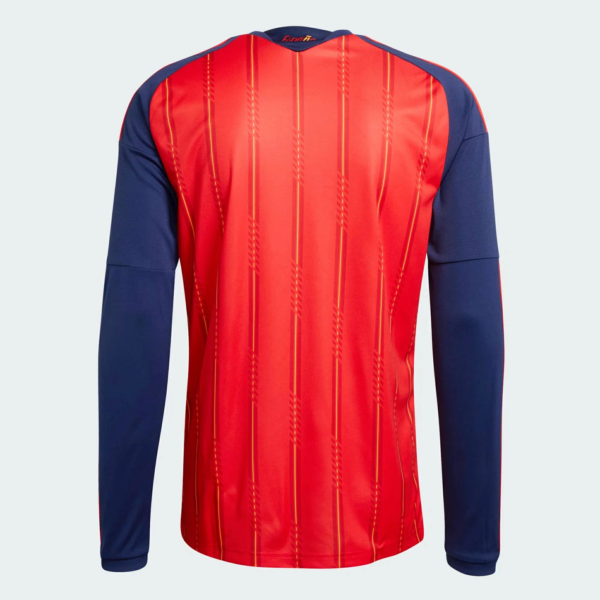 Back of men's long sleeve Spain football kit 2026 wholesale.