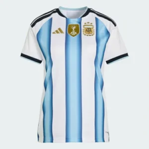 Front view of women's Argentina home football shirt 2026 fan version.