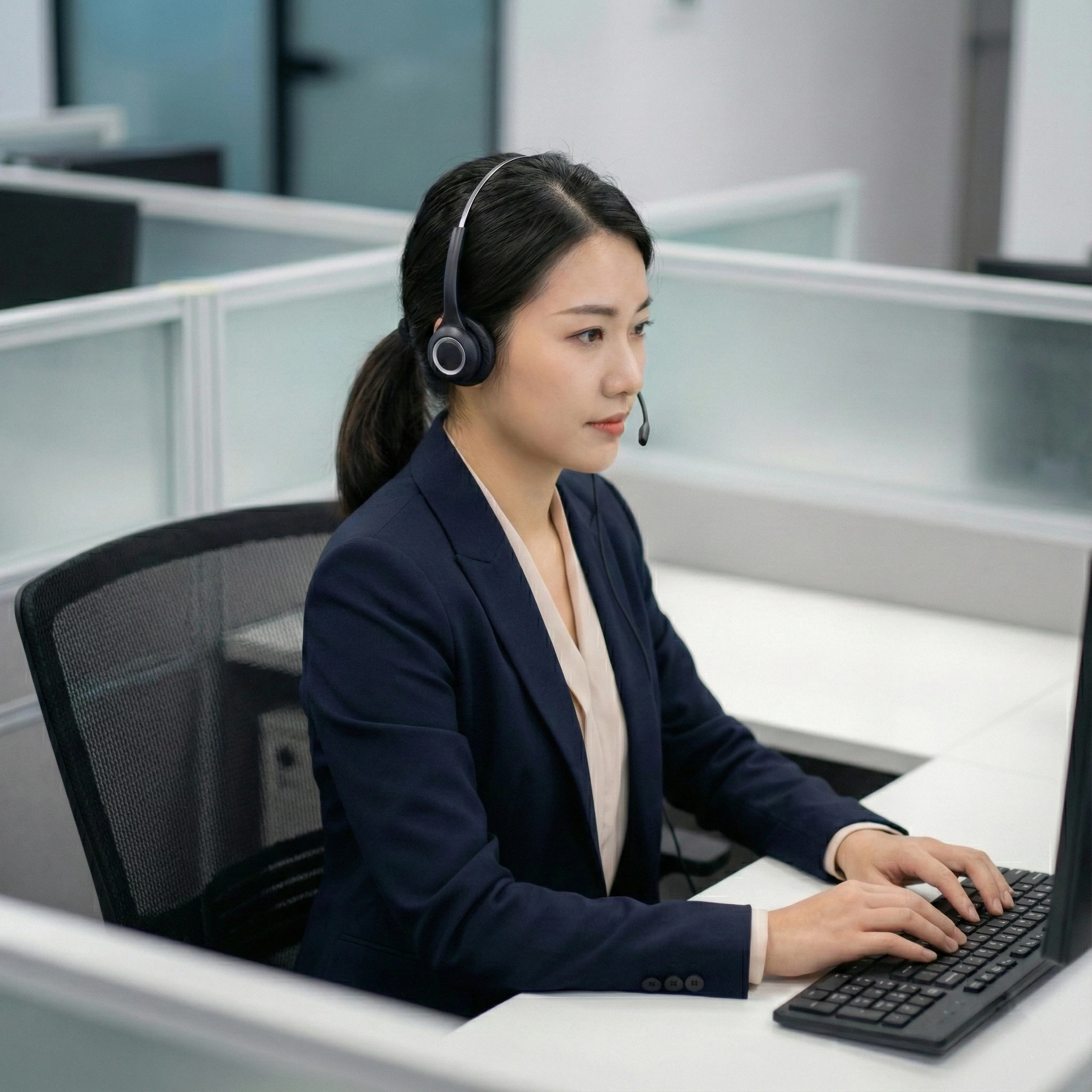 Professional customer support team assisting with wholesale football jersey inquiries and bulk orders.