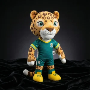 2026 World Cup Mexico Host Mascot Plush Toy - Spotted Jaguar Souvenir
